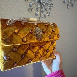 kurt Geiger mini Kensington velvet bag new